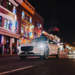 A car on the road in the city