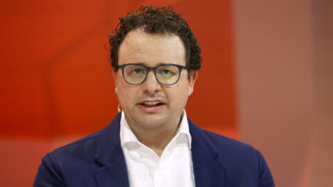 A man wearing glasses